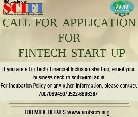 Email your business deck and filled in Application Form to: scifi@iiml.ac.in Deadline extended: February 15, 2020